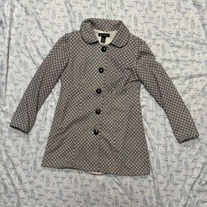 Donna Moore Black and White Geometric Coat/Dress